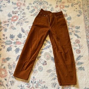 Levi's Women's Rust Corduroy Trousers